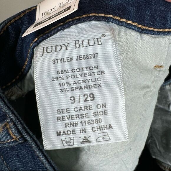 NWT Judy Blue Womens High Rise Boyfriend Jeans Therma Denim Stretch 9/29 JB88207 - Picture 10 of 11